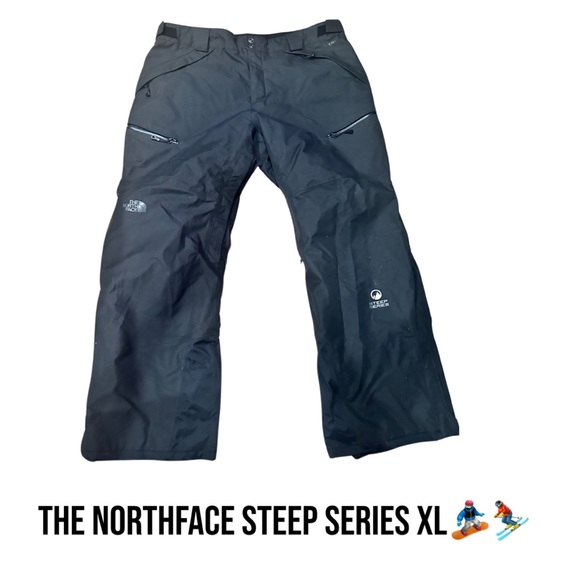 ❄️⛷️SKI NORTH FACE🏂XL/TG ShortCourt Gore Tex Snow Pants-Black Snowboard… - Picture 1 of 17